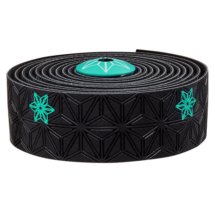 Supacaz Super Sticky Kush bar tape, Galaxy blk w/celeste